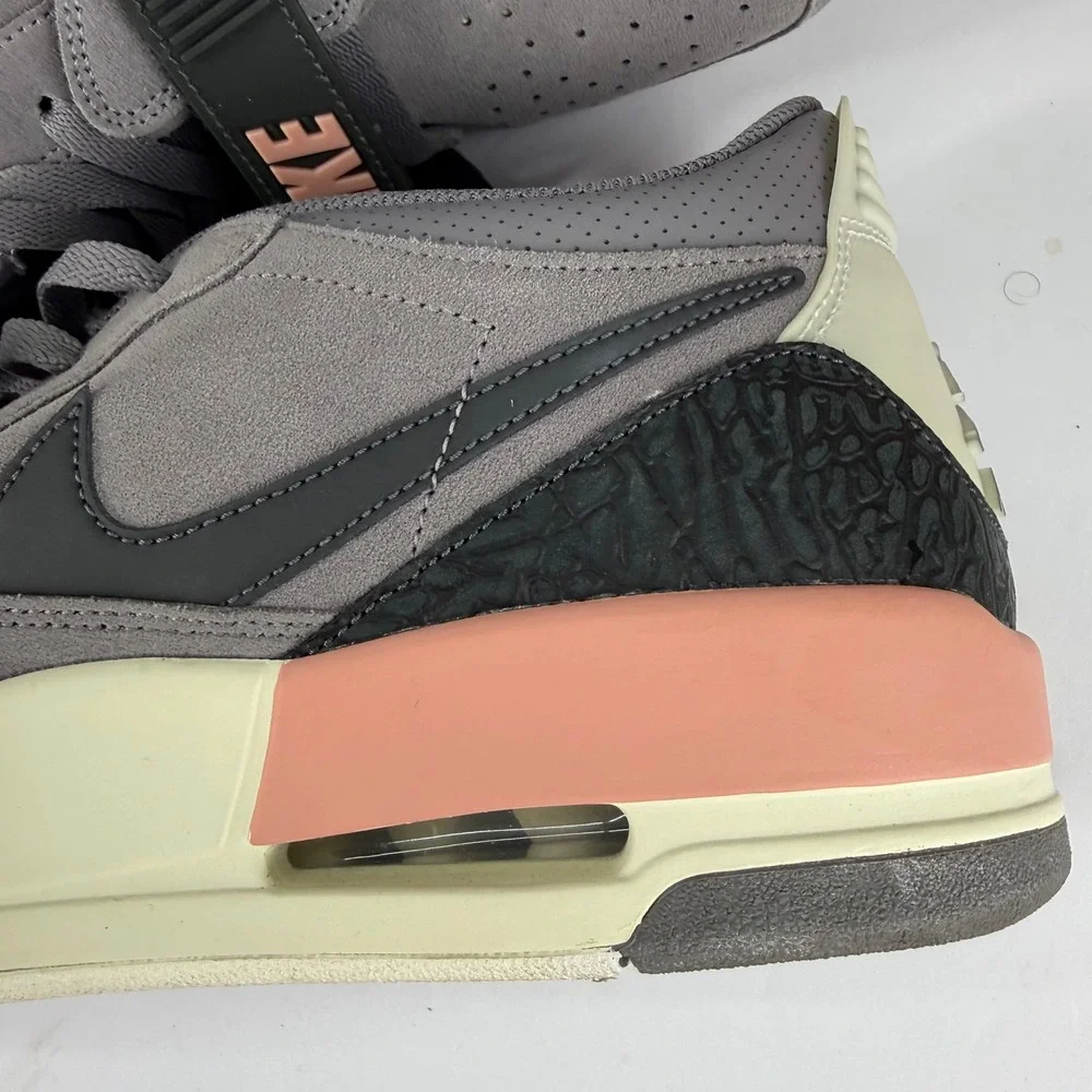 Jordan Legacy 312 Low Mens 12 Gunsmoke Coral Stardust Grey‎ Sneakers CD7069-002